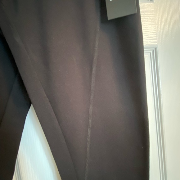 DKNY - woman’s leggings, black with faux leather. Size M - Picture 5 of 8